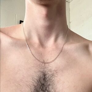 Elegant Silver Chain Necklace for Men